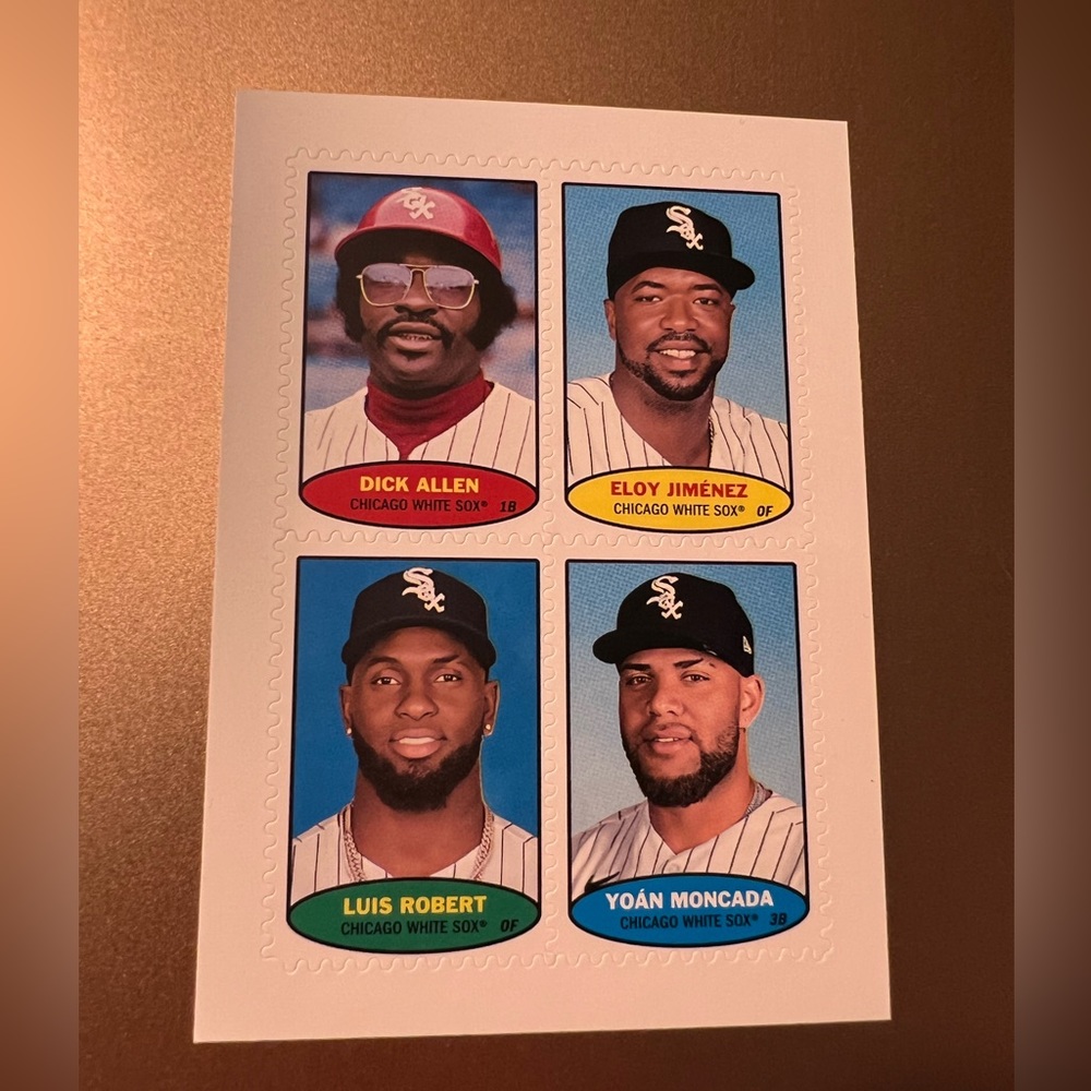 ‘23 Topps Heritage U.S. Postage Stamp #53-56 Allen Jimenez Robert Moncada Soxs.